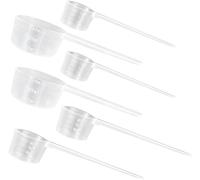 6 PCS Measuring Spoons, Protein Powder Scoop 5g 10g 15g Dishwasher Safe Reusable Spoons Transparent Dosing Spoon for Protein Creatine Liquids Cooking Fitness Kitchen