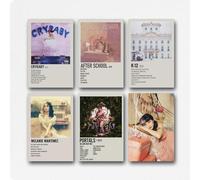 6 PCS Melanie Martinez Posters Music Album Cover Limited Edition Posters, Music Canvas Poster Aesthetic Living Room Painting Decor for Home Office 08x12inch(20x30cm) Unframe-style