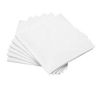 6 Pcs Men's Handkerchiefs Soft Cotton White Hankies Premium Solid Color Handkerchiefs Pocket Squares for Men Personalized Sweat Handky Vintage Cloth Handkerchiefs for Suit Jacket Groom Wedding