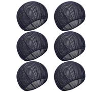 6 Pcs Mesh Sleep Bonnet for Women, Reusable Sleeping Hairnets Hair Nets for Sleep Night Curly Hairs Hat Comfortable and Breathable Hair Nets Cap for Sleeping, Curly Hairs Protection (Navy blue)