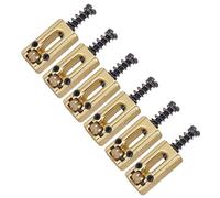 6 Pcs Metal Modern Roller Saddle Electric Guitar Tremolo Bridge Saddles Replacement Metal Replacement Parts