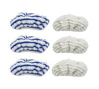 6 Pcs Microfibre Cloth Pads Replacement ，Compatible forRowenta Clean&Steam ，ZR005801 Cleaner Accessory,Washable And Reusable