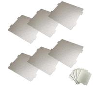 6 Pcs Microwave Waveguide Cover,108×99mm Universal Mica Wave Guide Plates,Replacement Microwave Oven Repairing Part,Flame Retardant Waveguide Sheet for Internal Protection Trim to Size for Toaster
