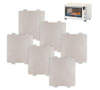 6 Pcs Microwave Waveguide Cover, Universal Mica Sheet Waveguide Cover Replacement Microwave Oven Parts Mica for Home Office Kitchen Restaurant(3.92 Inch x 4.6 Inch)
