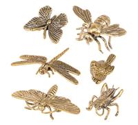 6 Pcs Mini Bird Bath Copper Ornament Bird Bath Purification Disk Birdbath Cleaner Decor Universal Fit for Outdoor Birdbath Bowl(Style 2)