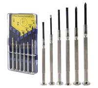 6 Pcs Mini Screwdriver Set, Eyeglass Repair Precision Screwdrivers, Precision Repair Tool Kit with 6 Different Size Screwdrivers, Small Screwdriver Kit in case for Glasses, Jewelers, Watchmaker