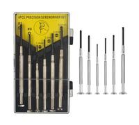 6 Pcs Mini Screwdriver Set - Precision Screwdriver Set with Flathead Phillips Screwdrivers - Small Glasses Screwdriver for Glasses, Watches, Jewelry, Phones, and Electronics