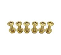 6 Pcs Motorcycle Titanium M8 Chain Sprocket Fixed Screw Bolt Nut Compatible With Universal(Gold)