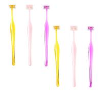 6 PCS Multicolor Mini Eyebrow Razor Set - Facial Hair Remover with Protective Covers for Lip, Dermaplaning, Makeup Prep & Exfoliation