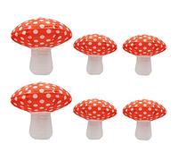 6 pcs Mushroom Shaped Paper Lantern,Foldable Hanging,3D Mushroom Shaped Reusable Lanterns,for Baby Shower Garden Wedding Backdrop Decor Forest Jungle Wonderland Theme