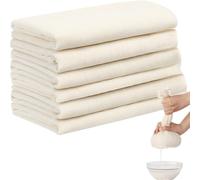 6 Pcs Muslin Cloths for Cooking，Cheese Cloth Cheese Cloths for Straining，Muslin Cloths for Straining, Cooking, Baking