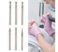 6 Pcs Nail Drill Bits Set, Cuticle Drill Bit 3/32 Diamond Carbide Cuticle Remover Drill Bits for Nails, Professional Cuticle Clean Nail Drill Bit, Safety Remove Cuticle Dead Skin Cleaner Tool