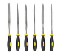 6 PCS Needle File Set, Small Needle File Set Metal Wood Rasps Files Tool Sets Carbon Steel File Kit with Handle for Metal, Wood, Glass, Plastic, Leather, Jewelry