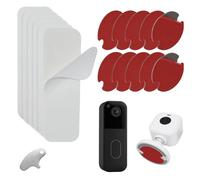 6 PCS No Drill Double Sided Tape Doorbell Mount for Blink Video Doorbell(2nd Gen), 10 PCS Camera Adhesive Wall Mount for Blink Outdoor 4 /Mini/Mini 2 /Indoor Cameras, Easy Installation