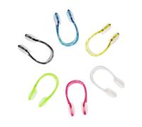 6 Pcs Nose Clips Swimming,Swim Clip Adult Kids Plugs Bridge Comfortable Nasal Noceqip Pegs Plug Shaper,Waterproof Silicone Blue Friends 6-14,for Goggles Accessories Women Mens Glasses Guard Protector