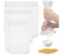 6 PCS Nut Milk Bag, Cheese Cloth, Cheesecloth Fine Mesh Cheese Bags, Multiple Usage Reusable Food Strainer, Professional Cold Brew Filter for Straining Juice Coffee Yogurt Tea