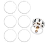 6 Pcs O-Rings, Kitchen Transparent Sink Plug Rubber Seal, Bathroom Bath Plug Seal, Rubber O-rings for Sink Plug Replacement