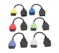 6 Pcs OBD2 Cable Adapter, Professional Diagnostic Scanner Cable Replacement for, Multi - Function OBD2 Connector with Color - Coded Leads for ABS Power Steering