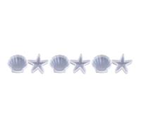 6 pcs Ocean Series Silicone Star Mold for Resin Artists and Crafters | Shell and Conch Shapes, Non-Stick Silicone, for Cake Decorating and Jewelry Making