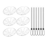 6 Pcs of Eye Shield After Cataract Surgery,Protective Plastic Eye Shield Eye Shield with 6 Adjustable Ropes Transparent Breathable and Comfortable for Postoperative Recovery of Eyes