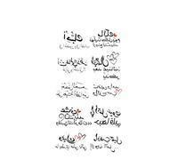6 Pcs Of Flower And Feather Series Temporary Tattoo Arabic Love Simulation Temporary Tattoo