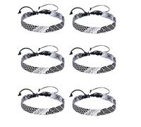 6 Pcs Palestine Bracelet, Palestinian Bracelet, Adjustable Womens Bracelets, Friendship Bracelets Stylish and Durable Suitable for Both Men and Women to Wear at Home or Outdoors