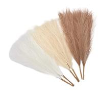 6 Pcs Pampas Grass, Fluffy Dried Flowers, Dried Pampas Grass Decoration, Suitable for Living Room/Bedroom/Study/Bathroom/Vase/Decoration/Floral Decoration/Party/Wedding/Bohemian Decoration