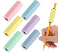 6 Pcs Pencil Weights 1.5 oz Colorful Silicone Handwriting Aid Kit for Children Writing Weighted Pencil Holder Tool for Kids Handwriting Autism Learning(Pastel Tones)