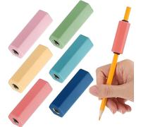 6 Pcs Pencil Weights 1.5 oz Colorful Silicone Handwriting Aid Kit for Children Writing Weighted Pencil Holder Tool for Kids Handwriting Autism Learning(Muted Elegance Tones)