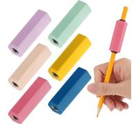 6 Pcs Pencil Weights 1.5 oz Colorful Silicone Handwriting Aid Kit for Children Writing Weighted Pencil Holder Tool for Kids Handwriting Autism Learning(Vibrant Pop Tones)