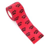 6 Pcs Pet Puppy Anti-Dirt Leggings - Self-Adhesive Bandages for Dog Paw Protection While Walking(6 pcs Red)