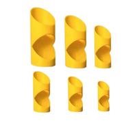 6 PCS Pipe Lagging Insulation Foam Cutter Tool, 15mm / 22mm / 28mm /41mm/ 46mm/53mm Set, for 45-Degree Angles and Copper Pipe Insulation