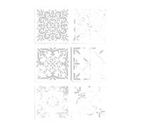 6 Pcs Plant-Based Stencils for Kids Classroom Art Journaling Craft Templates & Educational Decor Drawing Stencil Journal Flowers for Scrapbook