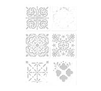 6 Pcs Plant-Based Stencils for Kids Classroom Art Journaling Craft Templates & Educational Decor Drawing Stencil Journal Flowers for Scrapbook
