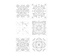 6 Pcs Plant-Based Stencils for Kids Classroom Art Journaling Craft Templates & Educational Decor Drawing Stencil Journal Flowers for Scrapbook