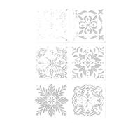 6 Pcs Plant-Based Stencils for Kids Classroom Art Journaling Craft Templates & Educational Decor Drawing Stencil Journal Flowers for Scrapbook