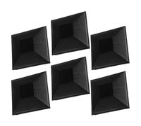 6 Pcs Plastic Fence Post Caps Replacement Covers Lawn Garden Gate Posts Finials Outdoor Fencing Decorations Trellis for Wooden Fence Posts