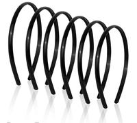 6 PCS Plastic HeadBands with Teeth, Soft Non Slip Hair Hoop | Zigzag Headbands for Women Men Girls, Fashionable Headbands for Makeup, Wash Face, Yoga, Jog, Climb