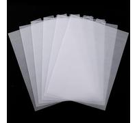6 PCS Plastic Mesh Canvas Sheets, Clear Plastic Cross Stitch Canvas for Cross Stitch, Embroidery, Knit,Crochet DIY Projects and Embroidery Making (11x8.2 inch)