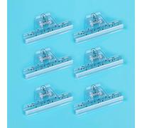 6 Pcs Plastics Music Book Clip,Music Sheet Clip Music Paper Clip,Music Page Holder,for Piano Guitar Violin Playing Instruments and Reading Books-Music Note Pattern
