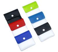 6 pcs Pocket Ashtray Ash Pouch- Cigarette Ash Pouch Fireproof PVC-Odor Free-Portable Compact- Assorted Color
