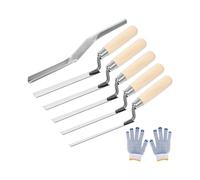 6 Pcs Pointer Trowel Set, Pointing Trowel Brick Jointer Cement Tool, Mortar Repair and Masonry Tools for Pointing