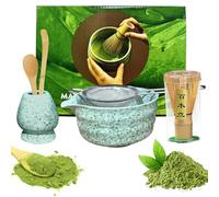 6 Pcs Premium Matcha Tea Set with Bamboo Whisk,Ceramic Matcha Bowl with Spout,Traditional Japanese Tea Ceremony,Ideal Matcha Tea Whisk Set Perfect Matcha Starter Gift for Beginners and Enthusiasts