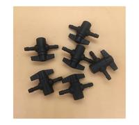 6 Pcs Printer Bulk Ink System 2 Ways Tube Valve Plastic Pipe Switch Stop Fit For I3200 4720 5113 DX4 DX5 DX7 XP600 TX800(Black 4x3mm 5x3mm)