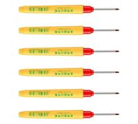 6 Pcs Professional Long Nose Marking Pen Quick Dry Construction Drill Hole Project Permanent Marker