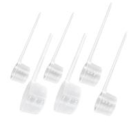 6 PCS Protein Powder Scoop, Plastic Measuring Spoons, 5g 10g 15g Dishwasher Safe Reusable Spoons Transparent Dosing Spoon for Flour Coffee Kitchen Supplies