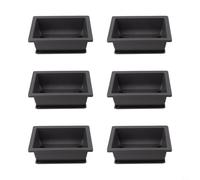 6 Pcs Purple Plastic Flower Pots with Drainage Holes- Antique Style Succulent Planters forBonsai Herbs Indoor Outdoor Garden Decor| Lightweight Breathing Design 16.5x12.3cm