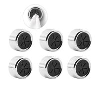 6 PCS Push in Suction Kitchen Holders, Self Adhesive Wall Hooks for Towels Rags, Towel Holder for Bathroom,Tea Towel Holders, Round Tea Towel Hooks, Adhesive Tea Towel Holder for Kitchen