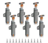 6 PCS Push to Open Heavy Duty, Push to Open Door Catches, Spring Pushs Latch, Snap Roller Door Catch, Touch Pushs Opener for Closet Closing Wardrobe Closure