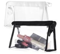6 Pcs PVC Toiletry Bags Set for Travel and Home Storage | Design, Easy Wipe-down Surface, Scratch-resistant Finish, Holds Perfumes and Sunscreen